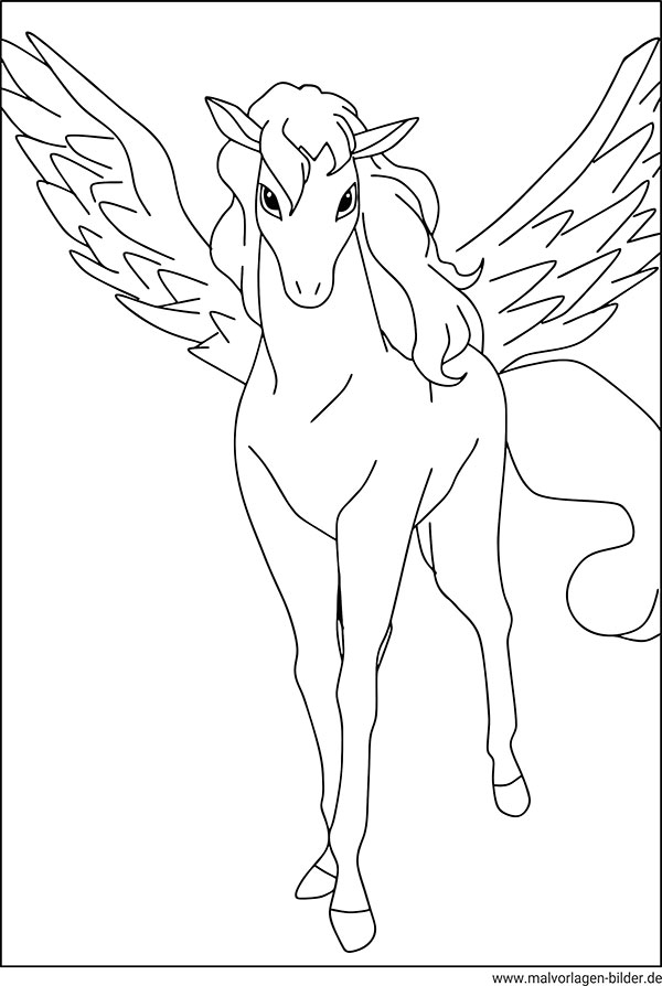 Pegasus Ausmalbild