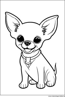 Chihuahua Hunderasse Malvorlage